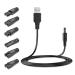 Ensemble de c bles de charge pour rasoirs lectriques et tondeuses barbe instrument de beaut c ble d'alimentation adaptateur USB cordon USB Ensemble de 6 pi ces.