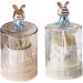 Buy Luofeng Cute Rabbits Cotton Pad Holder & Lipstick Organizer | Ideal Storage Box for Cosmetics Jewelry & Makeup - International Shipping Available - Buy Online on GoSupps.com