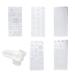 FRCOLOR 5Pcs Christmas Nail Art Stamping Plate Halloween Nail Stamping Plate Kit with Nail Art Stamp And Scraper