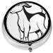 Buy Brown Goat Round Pill Box - 3 Compartment Portable Medication Organizer for Travel & Vitamins - Buy Online on GoSupps.com