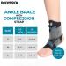 Adjustable Ankle Brace Compression Sleeve for Men and Women - Support for Sprained Ankle Recovery (Small) - Buy Online on GoSupps.com
