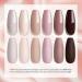 UR SUGAR 6-Piece Nude Gel Nail Polish Set for French Manicure | Brown & Pink Neutral Colours | UV LED Soak Off Gel Kit for DIY Home Salon - Buy Online on GoSupps.com