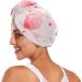 Pink Scallop Hair Towel 2 Pack - Super Absorbent Quick Dry Hair Turbans for Women & Girls - Buy Online on GoSupps.com