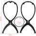 High-Quality Portable Wig Stand Holder | 6 Stucco Plastic Wig Dryer & Display Holder - Movable & Durable Black Design - Buy Online on GoSupps.com