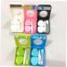 Lurrose Oval Foundation Brush Set & Colored Contact Lens Storage Case 5pcs Care Box for International Shipping - Buy Online on GoSupps.com