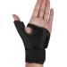 SONGQEE New Upgraded Thumb Support for Arthritis Thumb Spica Splint Brace Stabilizer Right & Left Hand with Patchwork Design for Carpal Tunnel Relief Pain Tendonitis Trigger Finger Wrist Sprain Upgraded-Black