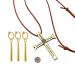 ZAKY OP Anime Nautical Great Swordsman Halen Chain Zoro Ohrrings Anime costume Cosplay Accessoires Dracule Mihawk Kreuz Schwert Kogatana Halen chain with Luffy sticker 14 pieces