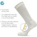 Circufiber Diabetic Socks - Improves Circulation, Reduces Swelling & Pain - Comfortable Loose Fit - Non-Binding Wide Crew - 3 Pairs, Black, X-Large - Buy Online on GoSupps.com