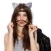 Frcolor 2pcs Glitter Cat Ears Headbands for Cosplay Halloween Costume Party & Daily Wear - Black & Silver - Buy Online on GoSupps.com