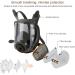 Reusable full face mask with activated carbon air filter for protection from gases dust spray paint welding chemicals and other work - Buy Online on GoSupps.com