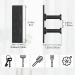 Pickpiff Razor Holder - No Drill Metal Shower Hook Anti-Rust Towel Holder for Bathroom & Kitchen - Black 4 Pieces - Buy Online on GoSupps.com