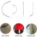 20 pcs J I C Curved Needles for Hand Sewing, Wig Making, Leather Repair, and Crafts - Buy Online on GoSupps.com