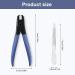 Thick Nail Clippers Set with Metal File - Heavy Duty Toenail Clippers for Men and Women (Blue) - Buy Online on GoSupps.com