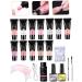 LOUMMRCY Polygel Nail Kit - Complete 8-Piece Starter Set for Nail Extensions & Art | DIY French Manicure at Home - Buy Online on GoSupps.com