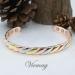 Vicmag Copper Magnetic Bracelet for Women - 9X Ultra Strength Magnets - Adjustable Size - Gift Box Included (Tricolour Diamond) - Buy Online on GoSupps.com