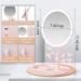 Portable Makeup Mirror with Lights - Rechargeable Lighted Vanity Mirror for Teens with Phone Holder and Jewelry Storage - 3 Color Lighting Modes - Buy Online on GoSupps.com