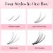 ALLOVE Wispy Lash Clusters - DIY Lash Extensions & Bottom Lashes | 7D Spike Light Volume 20D Clusters for Home Application - Buy Online on GoSupps.com