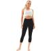 AFITNE High Waisted Capri Leggings for Women | Tummy Control Workout Pants with Pockets | X-Small Black - Buy Online on GoSupps.com