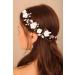 BERYUAN Women White Flowers Gold Leaf Pearls Rhinestone Wedding Headband Leaf Flower Wedding Hair Vine Pearls Crystal Rhinestone Gold Bride Headband for Brides Bridesmaid (gold) - Buy Online on GoSupps.com
