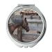Mirror makeup mirror animal animals barn pocket mirror portable mirror