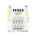 Tesla Alkaline Batteries AAA Gold+ 4 Pack