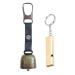 Bear Bell with Whistle for Bear Deterrent, Loud Bear Bell with Magnetic Silencer, Emergency Whistle and Carabiner for Hiking, Biking, Fishing, Climbing, Outdoor Camping & Hiking Protection