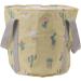 Portable Foot Soak Tub Collapsible Foot Bath Basin PVC Insulated Portable Foot Soaking Bath Tub Water Bucket with Handle for Outdoor Camping Travel Yellow Cactus - Buy Online on GoSupps.com