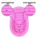 Portable Inflatable Tub with Non-Slip Seat and Built-in Air Pump - Foldable Travel Shower Tray (Pink) - Buy Online on GoSupps.com