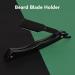Beard Blade Holder - Premium Foldable Stainless Steel Manual Razor for Men | Acrylic Barber Razor Handle - Buy Online on GoSupps.com