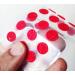 Red Glitter Round Velvet Bindis Tikka for Women | Elegant Indian Accessories - Shop Now - Buy Online on GoSupps.com