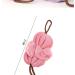 Qiviya Long Bath Loofah with Handle - Exfoliating Shower Pouf Ball for Men and Women (Pink) - Buy Online on GoSupps.com