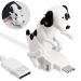 Frienda Dog Charging Cable USB Cable for Smartphones USB Data Transfer Cable for Mini Dogs White (Only Compatible with Type C) 1 White