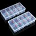 Evenden Nail Tips Box Empty Nail Tips Organiser Storage Fingernail Box Rooms Storage Box Container Nail Box Grid Box - Buy Online on GoSupps.com