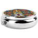 Mexican Ceramic Tile Portable Metal Pill Box - Round Mini 3-Compartment Design for Small Pills - Perfect for Travel - Buy Online on GoSupps.com