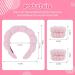 Hope&Luck Spa Headband Set for Women - 4Pcs Terry Cloth Pink Sponge Headband & Wristband for Face Washing - Buy Online on GoSupps.com