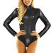 Women s Metallic Body Without Arm Top | Wetlook One-Piece Costume | Leotard Jersey & Jumpsuit in Red & Black | Ideal for Gymnastics & Dance - Buy Online on GoSupps.com