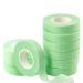 Lunamoon 10 rolls eyelash tape eyelash extension tape eyelash tape isolations micropore lash tape eyelash band for eyelash extensions (green12)