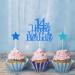 Elicola 14th Birthday Cake Toppers Blue Happy 14th Happy Birthday Cake Topper Glitter with Star Topper and Confetti Balloons for fourteen Years Old Mens Boys Birthday Party Decoration Supplies Blue - Buy Online on GoSupps.com