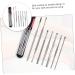 KALLORY 7pcs Ear Picking Tool Set - 3 Sets Spring Ear Cleaning Tools - Silver Ear Care Set 12x1x1cm - Buy Online on GoSupps.com