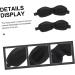 6 Pcs 3D Stereo Goggles Men's Night Eye Sleeping Masks - Black Cotton Blindfold Set for Work and Travel - Pack of 6 - Buy Online on GoSupps.com