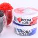 Boba Explosion/100% Made in Canada | BlueBerry & Strawberry Flavor | 2 x 250g | Explosive Fruit Pearls - Made from Real Fruit | Desserts Smoothies and Snack Toppings | Bubble Tea Pearl Mix
