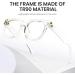 Cyxus Oversize Square Blue Light Blocking Glasses - TR90 Frame UV Protection Anti Eye Strain - Stylish & Comfortable for Men & Women - Buy Online on GoSupps.com