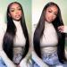 24 Brazilian Virgin Human Hair Straight Lace Front Wig | 13x4 HD Lace, Pre-Plucked, 180% Density | Natural Color with Baby Hair | For Black Women - Buy Online on GoSupps.com