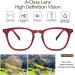 JiSoo Women's Reading Glasses 3.0 - Stylish Designer Readers with Spring Hinge in Red C-red | Comfortable & Trendy 3.0x Eyewear - Buy Online on GoSupps.com