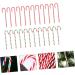 Zerodeko 24pcs Christmas Cane Ornament Red White Candy Cane Candy Crutch Pendants Christmas Utenciles Acrylic - Buy Online on GoSupps.com