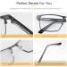 MIRYEA Photochromic Nearsighted Glasses - Retro UV400 Transition Sunglasses for Men & Women - Lightweight Black Full Frame Myopia Eyewear - Anti-Glare -1.25x - Buy Online on GoSupps.com