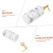 PRETYZOOM 1pc Simple Storage Decorative Bath Lovely Press-Type Liquids Shower Resin Supply Replacement Use White 19.00X7.00X7.00CM - Buy Online on GoSupps.com