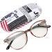 Fashionable Gemille Senior Reading Glasses - Stylish Computer Accessories with Storage Box - Tea Colorful Frame - Buy Online on GoSupps.com