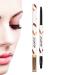 Eyeshadow Stick | Cream Gel Texture Multicolors Eyeliner Makeup with Brush - Long Lasting Eye Liner Quick Drying Makeup Supplies for Daily Use Pochy Smoke Pink