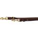 Dogeline Fat Leather Brass Leash for Small & Large Dogs - Adjustable Double Linen 5m x 15mm Dark Brown | International Shipping Available - Buy Online on GoSupps.com